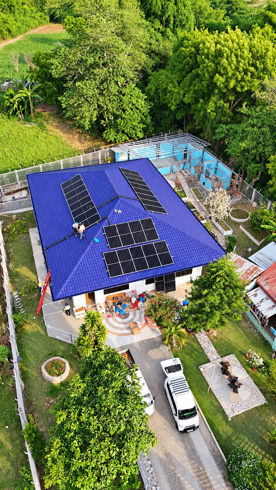 Solar installation for a restaurant property